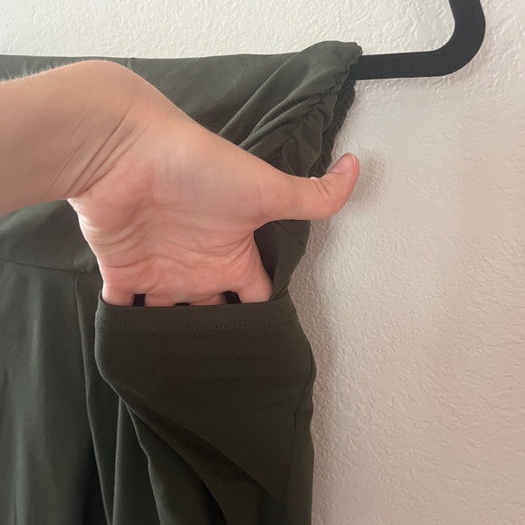 Lot of 3 Maternity Leggings Green and Black - Picture 5 of 15